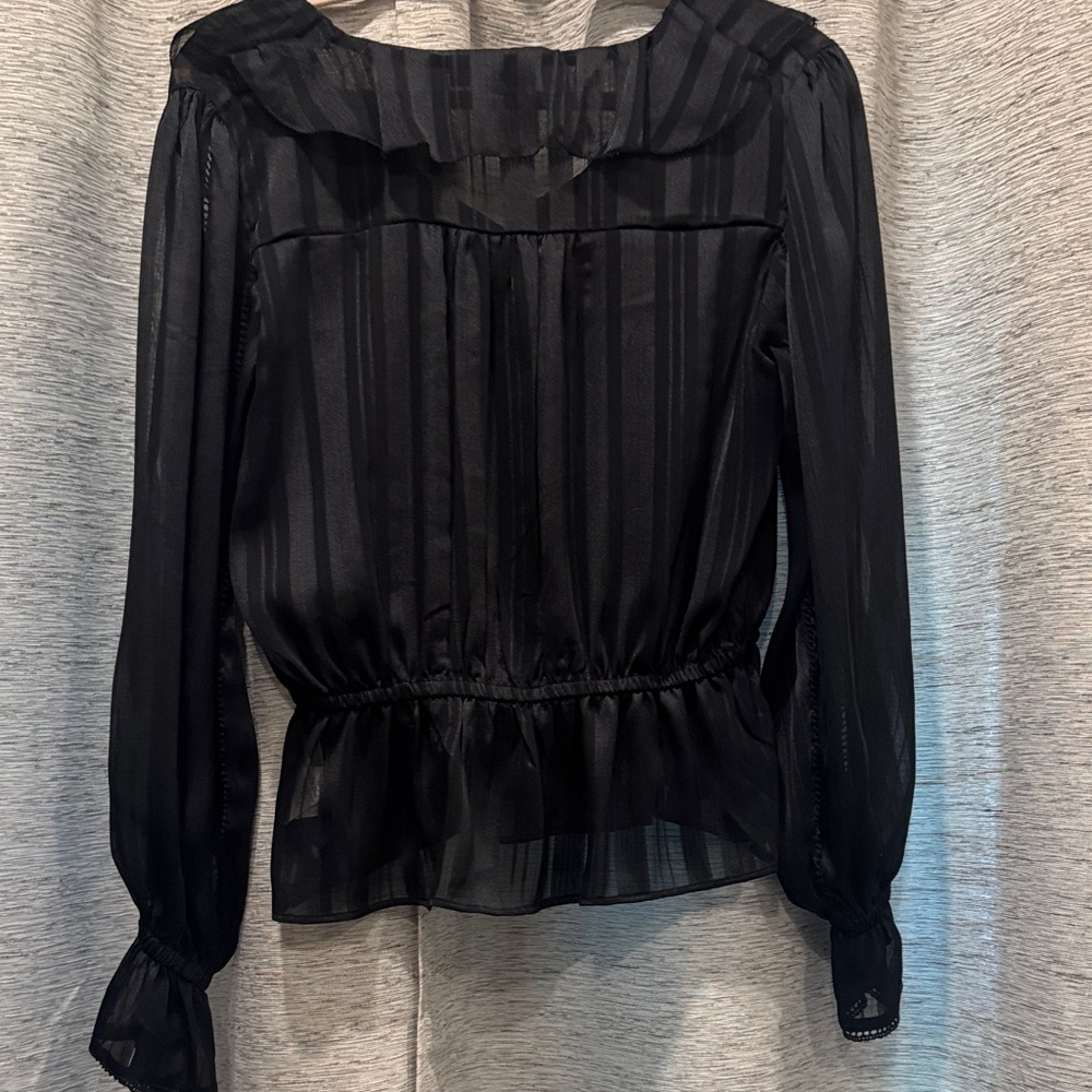 Sam Edelman Black Ruffled Blouse - Picture 9 of 9